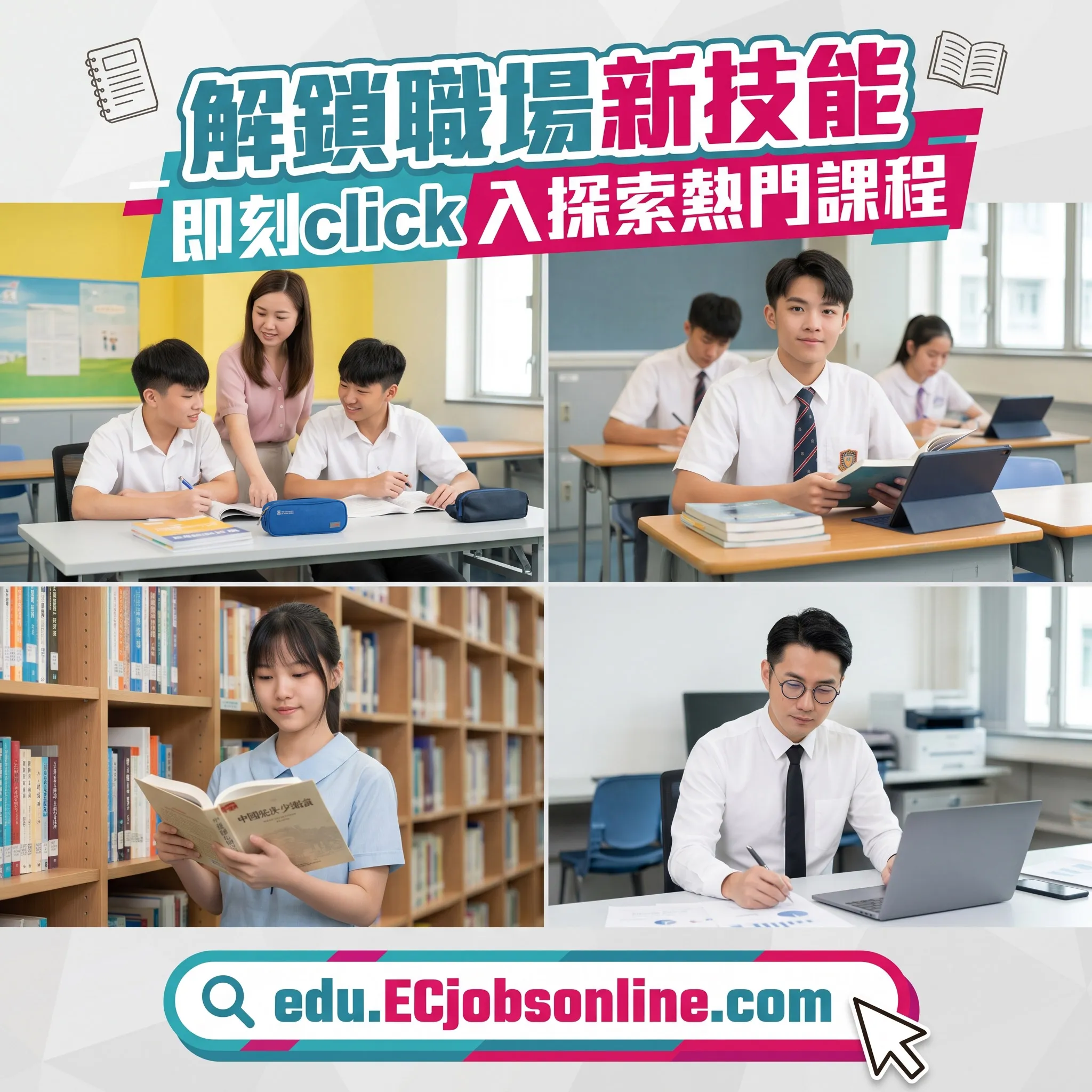 解鎖職場新技能 即刻click入探索熱門課程
