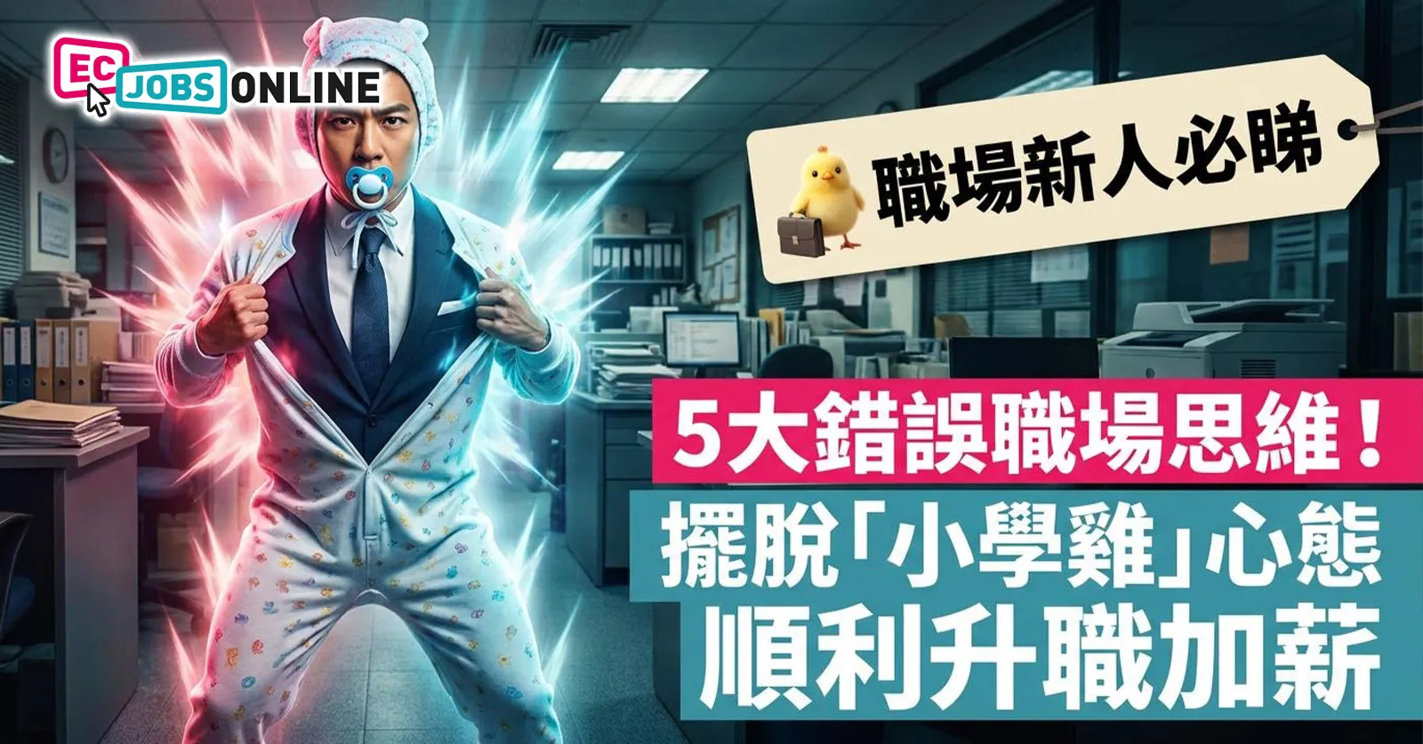 【職場新人必睇】5大錯誤職場思維！擺脫「小學雞」心態順利升職加薪